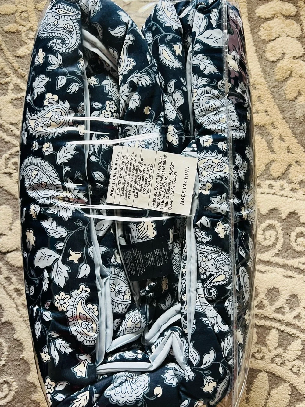 NWT❤️Ralph Lauren Home Delphine Paisley King Size Comforter